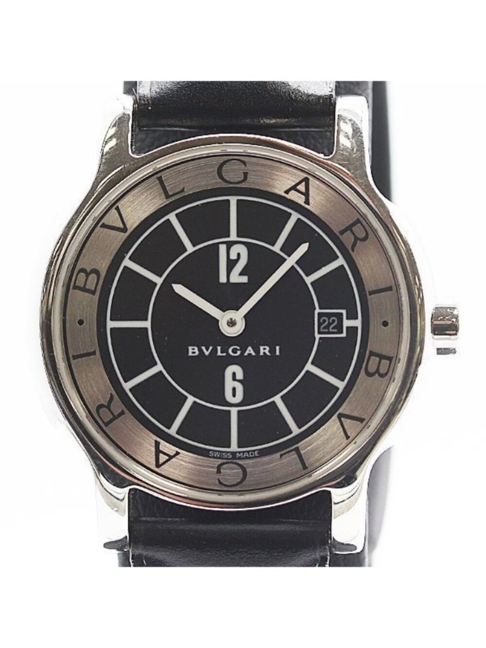 Bvlgari Solotempo Date Black Dial Watch